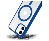 Funda Magnética Transparente HZ con Borde a Color - Estilo y Protección en Silicona Premium para iPhone 12/12 Pro / 12 Pro Max