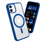 Funda Magnética Transparente HZ con Borde a Color - Estilo y Protección en Silicona Premium para iPhone 12/12 Pro / 12 Pro Max