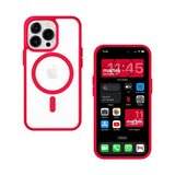 Funda Magnética Transparente HZ con Borde a Color - Estilo y Protección en Silicona Premium para iPhone 13/13 Pro / 13 Pro Max
