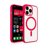 Funda Magnética Transparente HZ con Borde a Color - Estilo y Protección en Silicona Premium para iPhone 13/13 Pro / 13 Pro Max