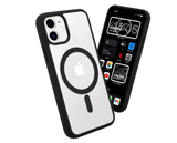 Funda Magnética Transparente HZ con Borde a Color - Estilo y Protección en Silicona Premium para iPhone 12/12 Pro / 12 Pro Max