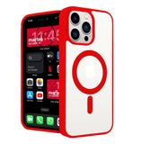 14/14 Pro / 14 Pro Max Funda Magnética Transparente HZ con Borde a Color - Estilo y Protección en Silicona Premium para iPhone
