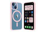13/13 Pro / 13 Pro Max Funda Magnética Transparente HZ con Borde a Color - Estilo y Protección en Silicona Premium para Iphone