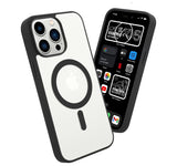 13/13 Pro / 13 Pro Max Funda Magnética Transparente HZ con Borde a Color - Estilo y Protección en Silicona Premium para Iphone
