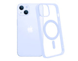 13/13 Pro / 13 Pro Max Funda Magnética Transparente HZ con Borde a Color - Estilo y Protección en Silicona Premium para Iphone