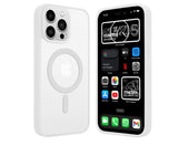 13/13 Pro / 13 Pro Max Funda Magnética Transparente HZ con Borde a Color - Estilo y Protección en Silicona Premium para Iphone