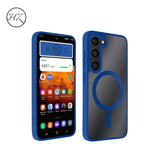 S23/S23Plus/S23Ultra Funda Transparente con Borde de Color para Samsung S23 – Elegancia y Protección en Armonía