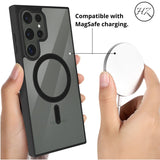 S23/S23Plus/S23Ultra Funda Transparente con Borde de Color para Samsung S23 – Elegancia y Protección en Armonía