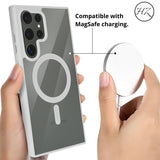 S23/S23Plus/S23Ultra Funda Transparente con Borde de Color para Samsung S23 – Elegancia y Protección en Armonía