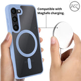 S23/S23Plus/S23Ultra Funda Transparente con Borde de Color para Samsung S23 – Elegancia y Protección en Armonía