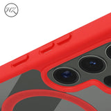 S23/S23Plus/S23Ultra Funda Transparente con Borde de Color para Samsung S23 – Elegancia y Protección en Armonía