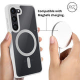 S23/S23Plus/S23Ultra Funda Transparente con Borde de Color para Samsung S23 – Elegancia y Protección en Armonía