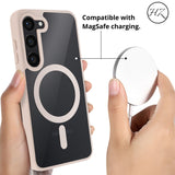 S23/S23Plus/S23Ultra Funda Transparente con Borde de Color para Samsung S23 – Elegancia y Protección en Armonía