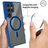 S23/S23Plus/S23Ultra Funda Transparente con Borde de Color para Samsung S23 – Elegancia y Protección en Armonía
