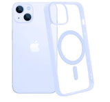 13/13 Pro / 13 Pro Max Funda Magnética Transparente HZ con Borde a Color - Estilo y Protección en Silicona Premium para Iphone