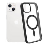 13/13 Pro / 13 Pro Max Funda Magnética Transparente HZ con Borde a Color - Estilo y Protección en Silicona Premium para Iphone