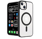 13/13 Pro / 13 Pro Max Funda Magnética Transparente HZ con Borde a Color - Estilo y Protección en Silicona Premium para Iphone