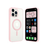 13/13 Pro / 13 Pro Max Funda Magnética Transparente HZ con Borde a Color - Estilo y Protección en Silicona Premium para Iphone