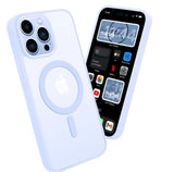 13/13 Pro / 13 Pro Max Funda Magnética Transparente HZ con Borde a Color - Estilo y Protección en Silicona Premium para Iphone