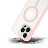 13/13 Pro / 13 Pro Max Funda Magnética Transparente HZ con Borde a Color - Estilo y Protección en Silicona Premium para Iphone