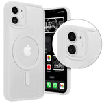 12/12 Pro / 12 Pro Max Funda Magnética Transparente HZ  Borde a Color - Estilo y Protección en Silicona Premium para iPhone