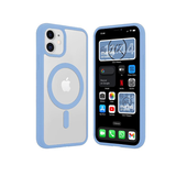 12/12 Pro / 12 Pro Max Funda Magnética Transparente HZ  Borde a Color - Estilo y Protección en Silicona Premium para iPhone